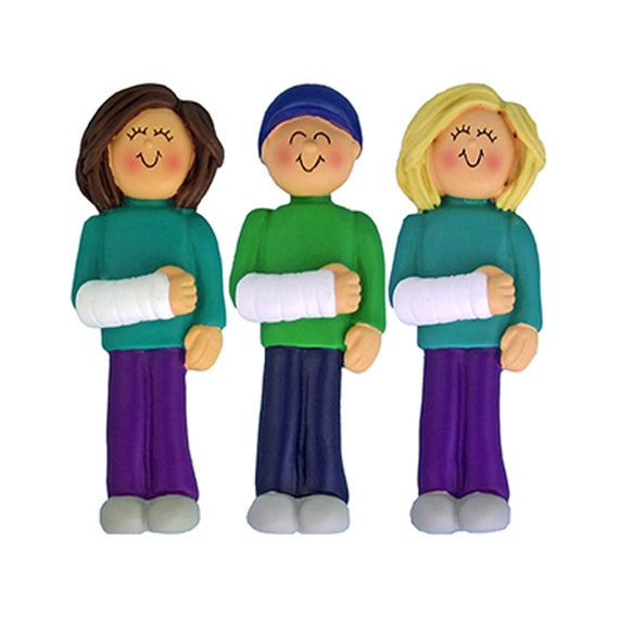 Personalized Arm Cast Ornament Broken Arm Christmas Ornament Etsy