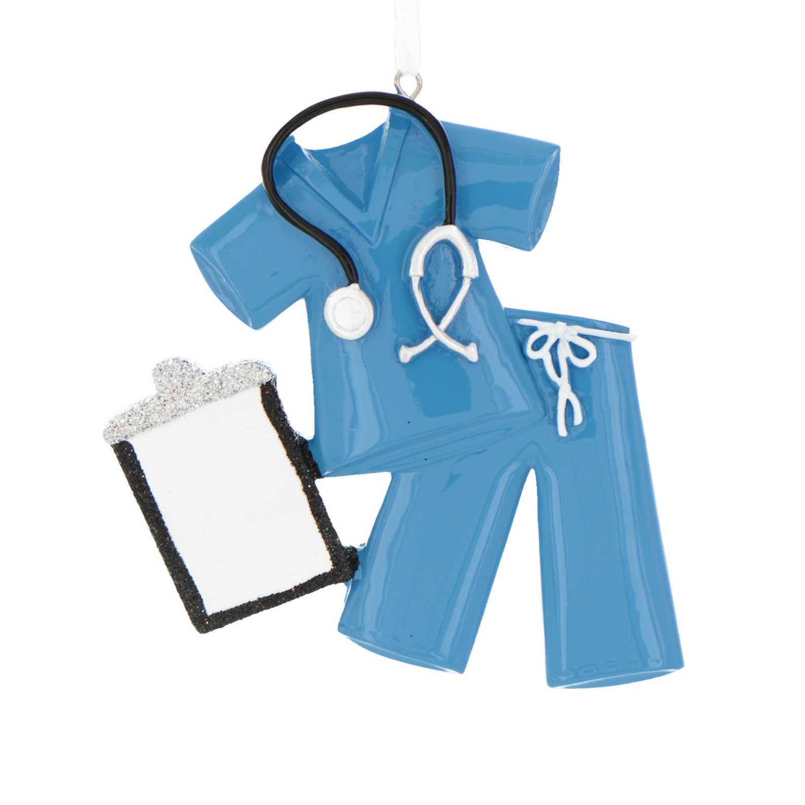 Personalized Blue Scrubs Ornament Nurse Practitioner Etsy