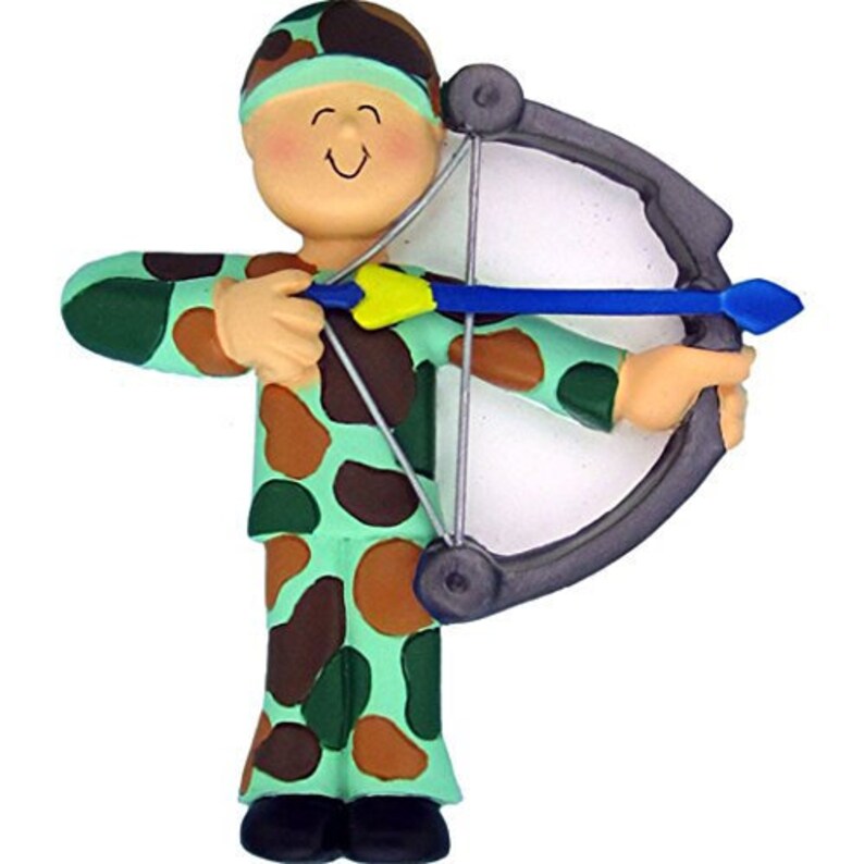 Personalized Archery Ornament Bow Hunter Christmas Ornament Etsy