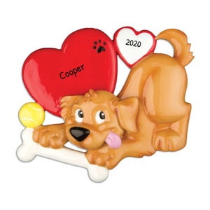 Personalized Pet Ornaments 2023 - Dog Christmas Ornaments Playful Dog Ornament Bone Dog Ornaments - Free Customization