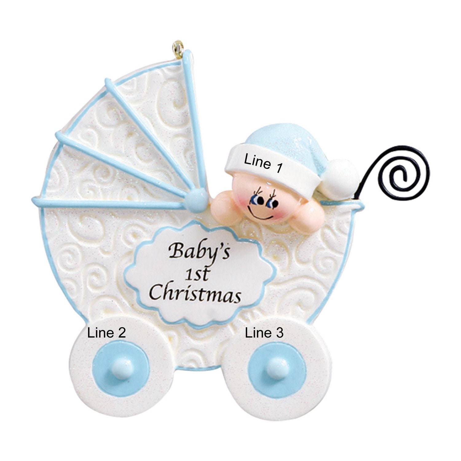 Personalized Baby Ornament Baby's 1st Christmas Ornament Etsy