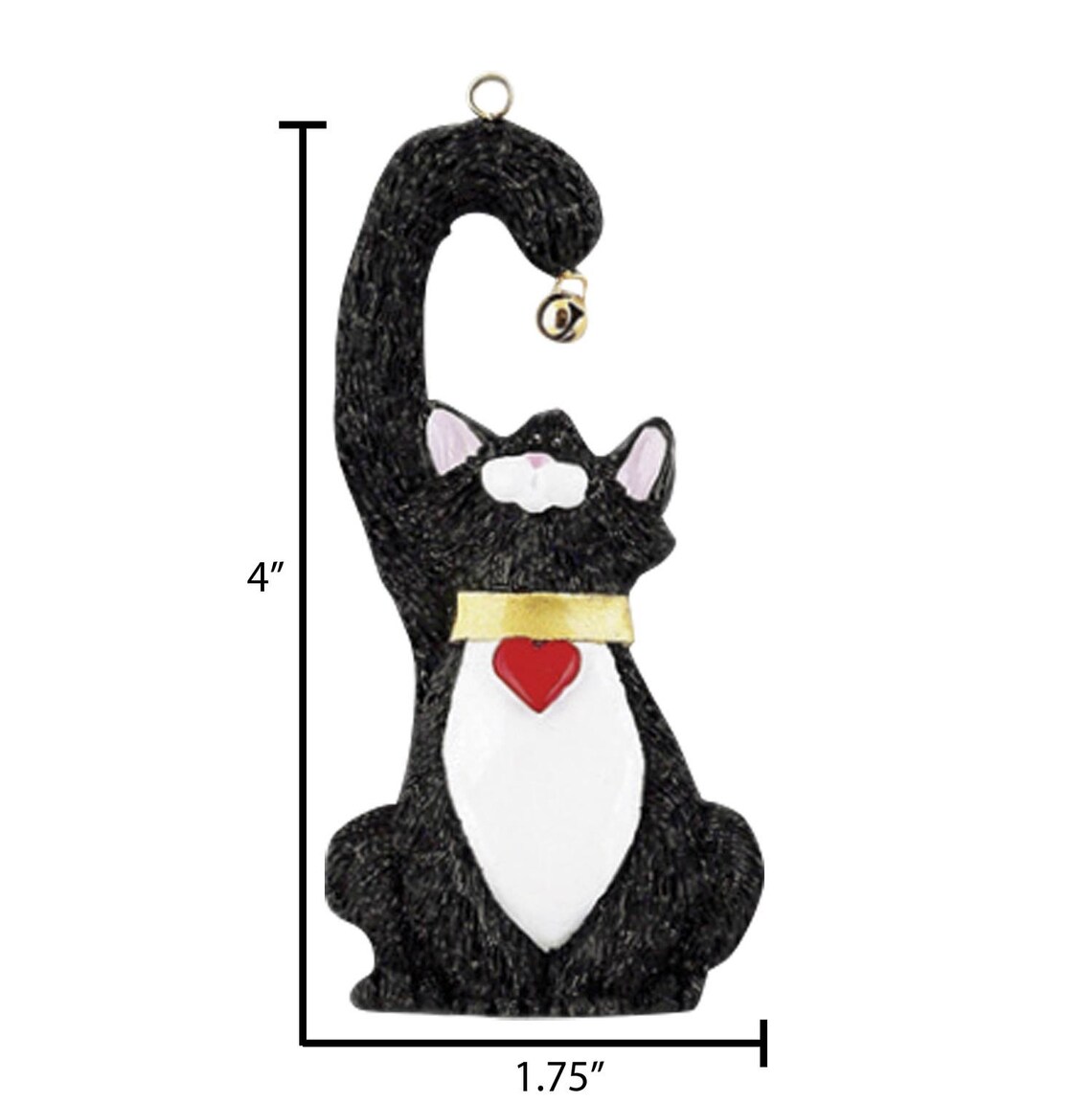 Personalized Black Cat Ornament Black Cat Christmas Ornament Etsy