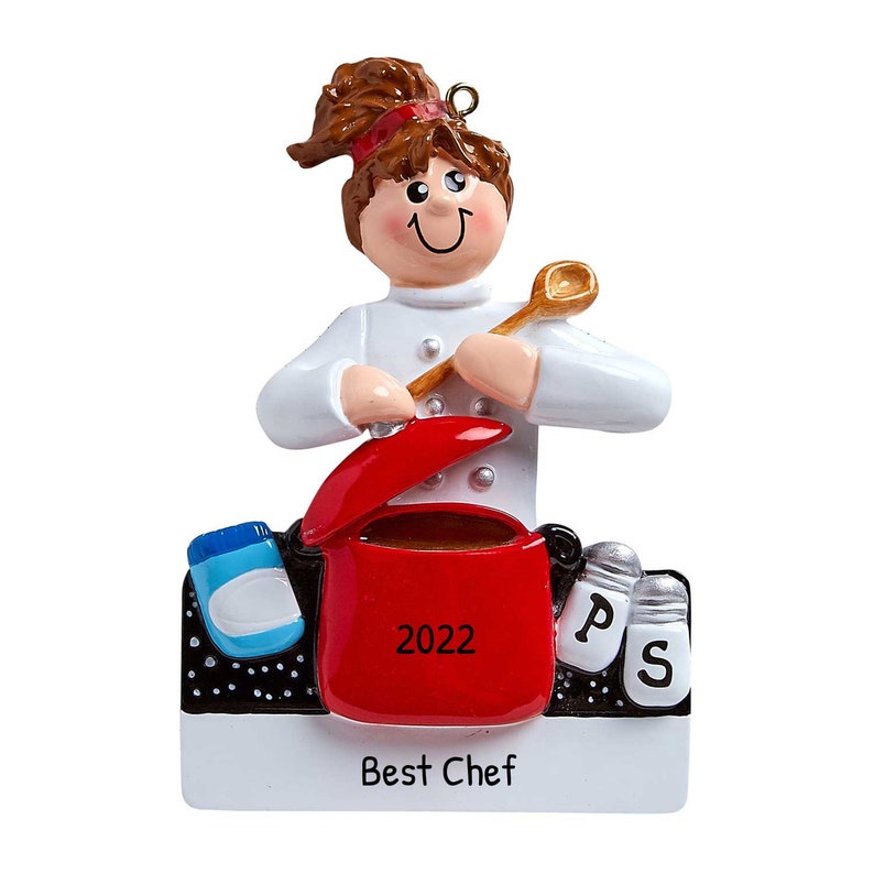 Personalized Chef Ornament Best Chef Christmas Ornament Etsy