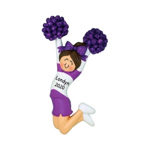 Cheerleader Ornament, Christmas Decoration, Cheerleading Gift, Cheer Squad Trinket, Holiday Memento, Cheerleading Souvenir, Cheerleading