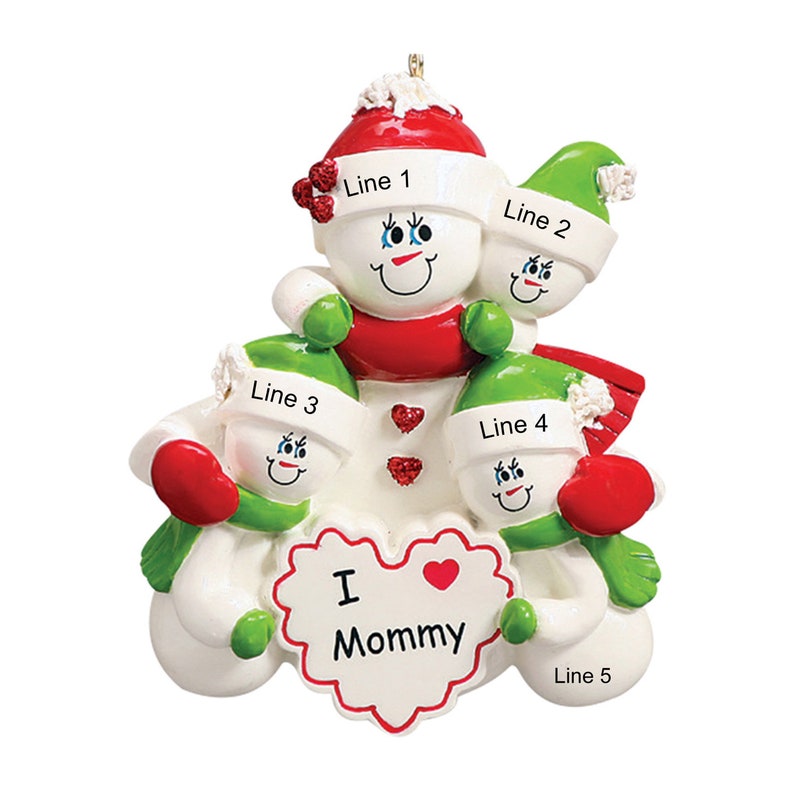 Personalized Single Mom Ornament Mother and Child Christmas Etsy