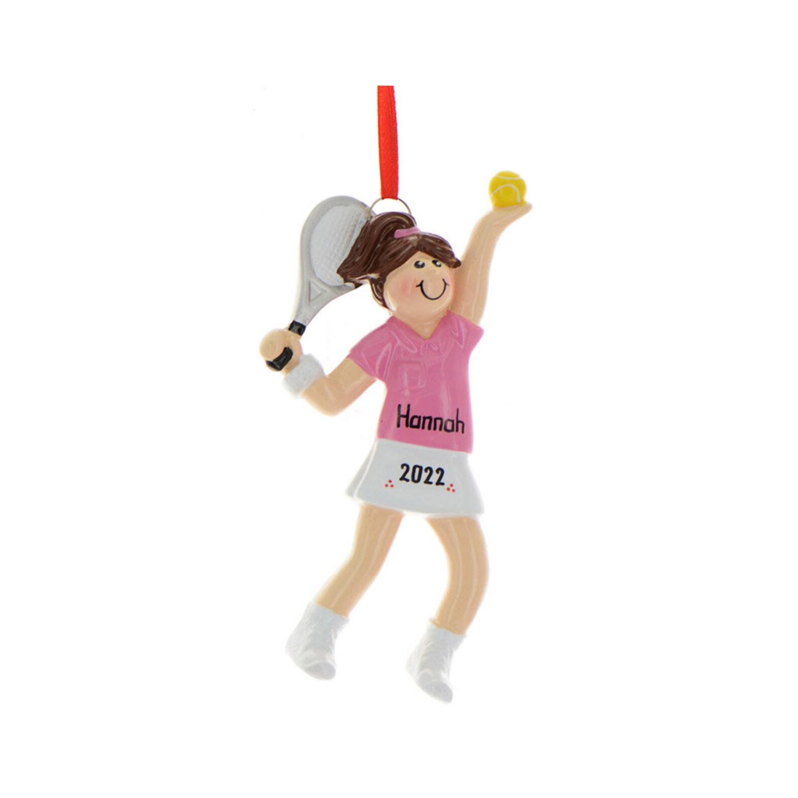 Personalized Tennis Ornament Tennis Girl Christmas Ornament Etsy
