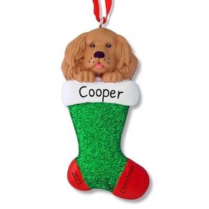 Spaniel Dog Ornament, Pet Christmas Decor, Stocking Filler, Animal Lover Gift, Pet Holiday Ornament, Dog Lover Present, Christmas Pet Decor