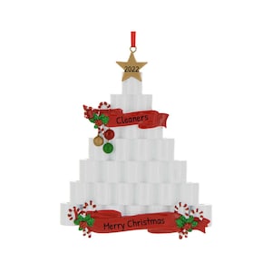 Decorazione di carta igienica personalizzata 2025 - Decorazione di fazzoletti di carta, decorazioni per alberi di carta, decorazioni per ospedali e uffici, decorazioni per alberi di clinica