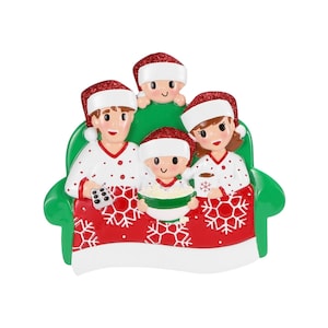 Family Of 4 Ornament, Gift For Family Of 4, Christmas Family Ornament, Housewarming Gift, Christmas Decor, Family Of Four Ornament, Family