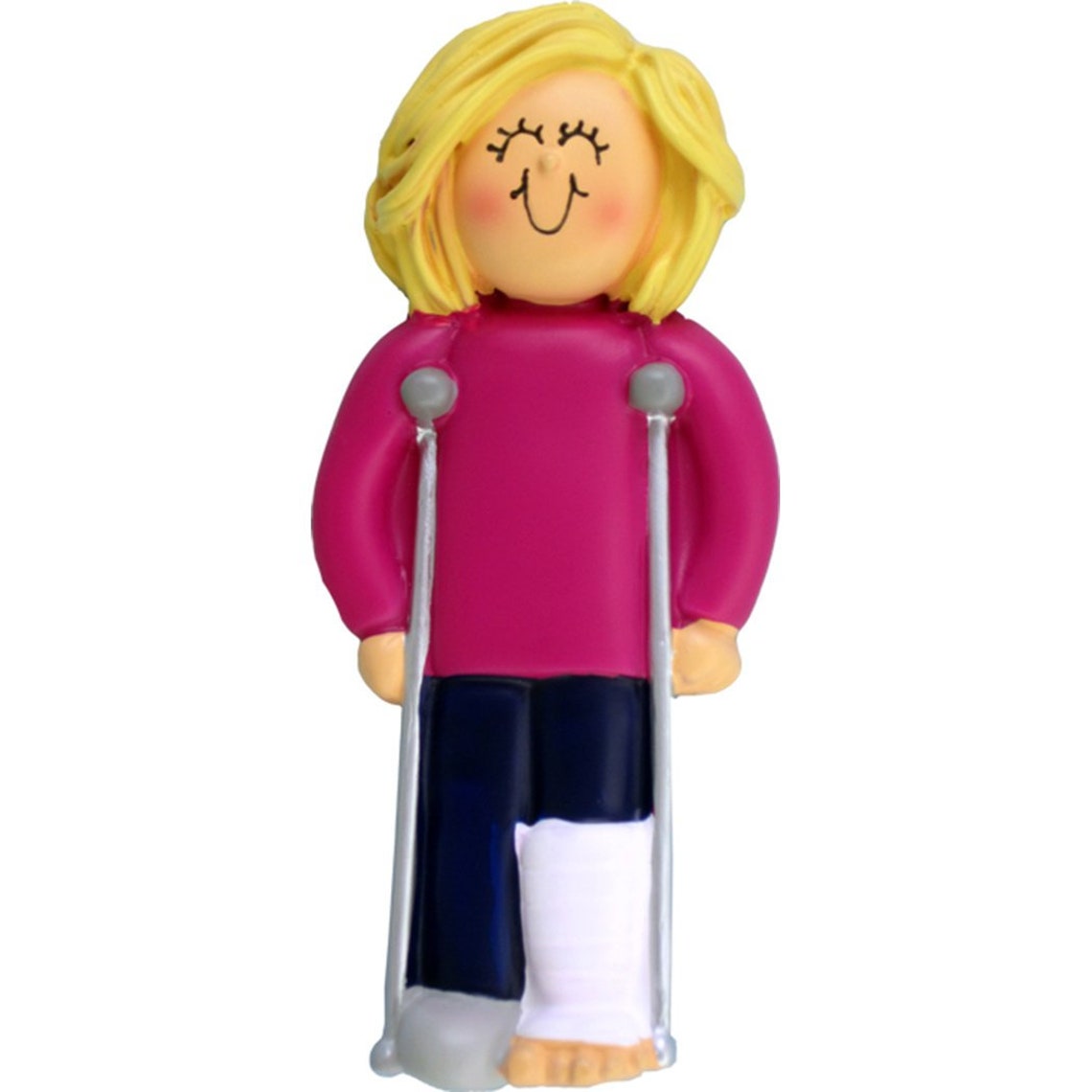 Personalized Crutches Ornament Broken Leg Christmas Ornament Etsy