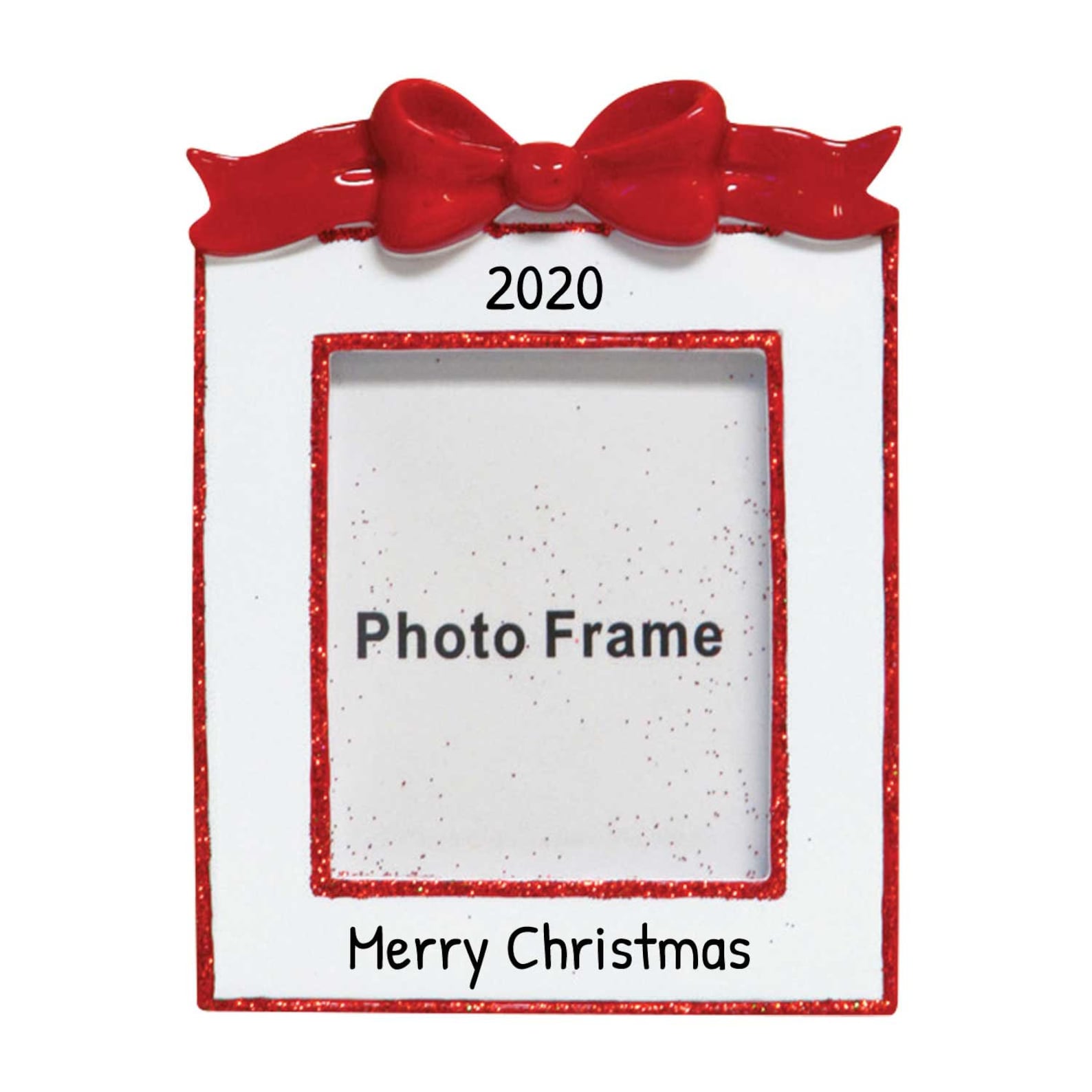 Personalized Christmas Photo Frame Ornament 2022 Christmas Etsy