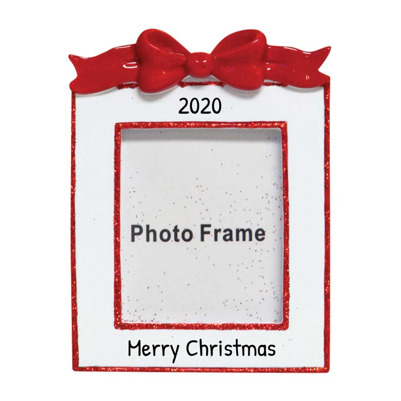 Personalized Christmas Photo Frame Ornament 2022 Christmas Etsy