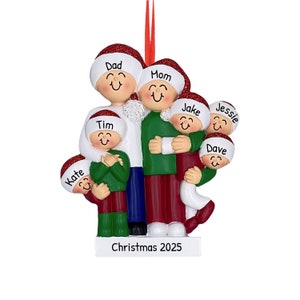 Family of 7 Christmas Ornament, Personalized Family Gift, Seven-Person Family, Xmas Decoration, Unique Family Keepsake, Family Ornament