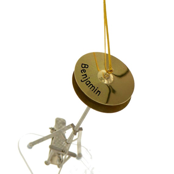 Personalized Cymbal Christmas Ornaments - Hi-Hat Drum Christmas Ornament, Drumming Decor, Musical Instrument Ornaments - Free Customization