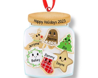 Family of 4 Christmas Ornament, Family Ornament, Family Of Four, Personalize Ornament, Family Gift, Holiday Ornament, Christmas Stuffer Gift