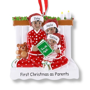 First Family Christmas Ornament, Parents With Child Ornament, Couple Plus Child Gift, Our First Christmas, Three Member Family Ornament