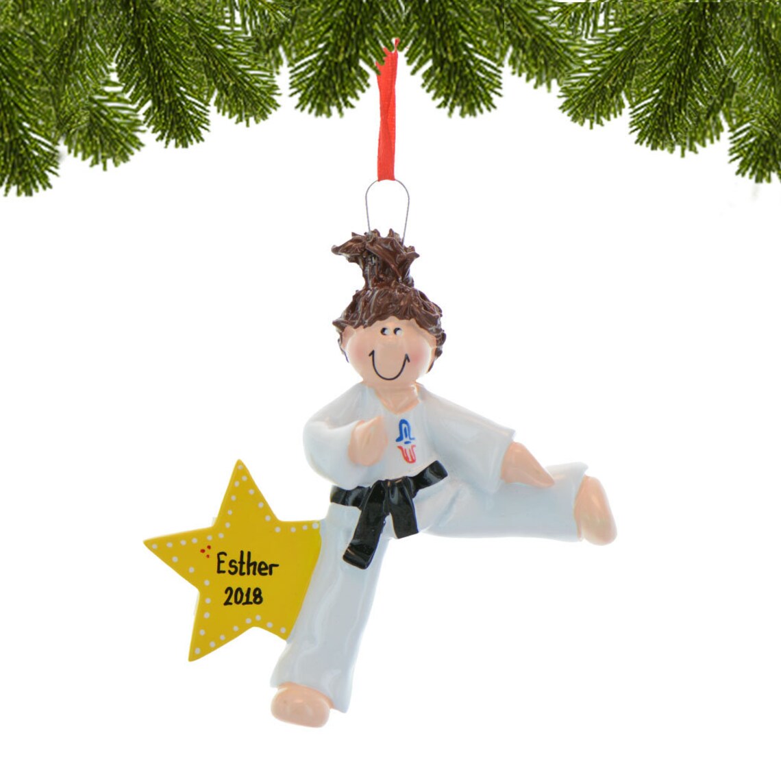 Karate Christmas Ornament 