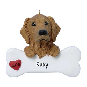 Personalized Pet Ornaments 2023 - Dog Christmas Ornaments Golden Retriever Ornament Dog Ornaments - Free Customization