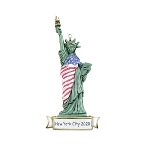 Personalized NYC Ornament 2024, New York Ornament, New York City Ornament, Statue of Liberty, Personalized Gifts, USA Ornament, Holiday Gift