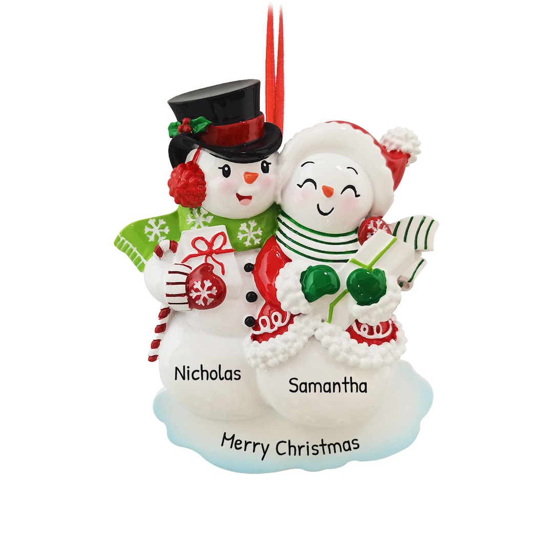 Personalized Christmas Ornament for Couple Ornament 2025, Snowman ...