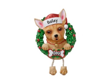 Personalized Pet Ornaments 2023 - Dog Christmas Ornaments Purebred Chihuahua Ornament Dog Ornaments - Free Customization with Gift Box