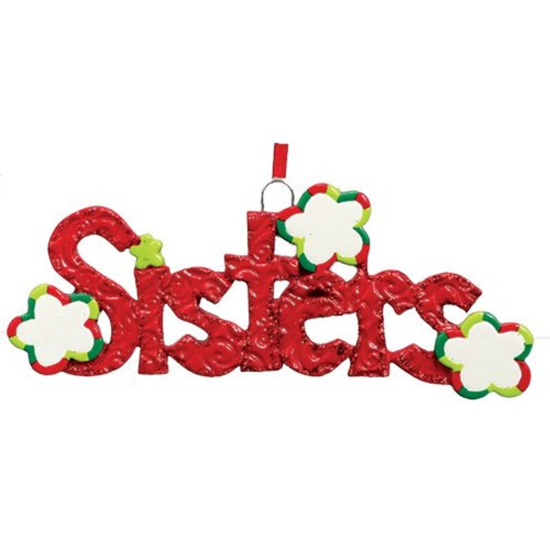Personalized Sister Ornament Big Sister Christmas Ornament Etsy