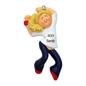 Personalized Dance Ornament - Hip Hop Commemorative Resin Ornaments, Workout Ornament - Hip Hop Blonde - Free Customization