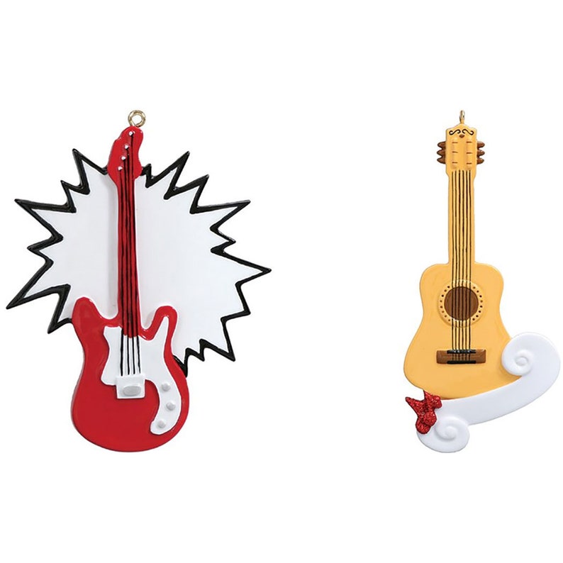 Guitar Christmas Ornament 