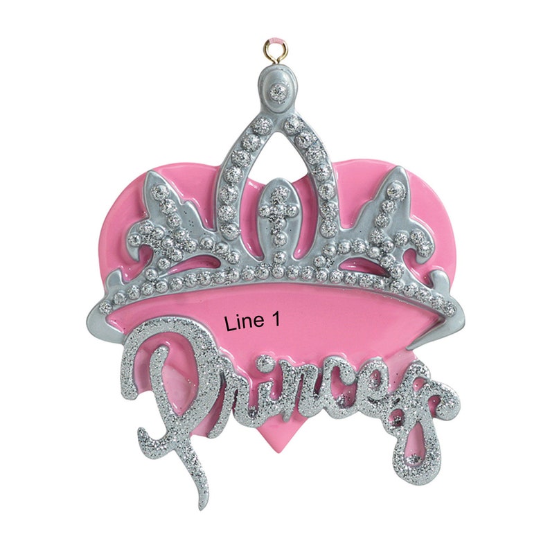 Princess Christmas Ornament Princess Ornament Personalized Princess Ornament Custom Princess Ornament with Name Little Baby Girl Gifts