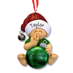 Kids Ornament With Name, Parents Kid Ornament, Christmas Tree Decor, Personalized Hanging Ornament, Boy Ornament, Infant Xmas 2023 Trinket