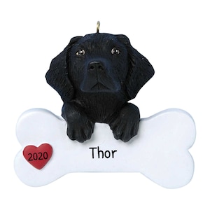 Personalized Pet Ornaments 2023 - Dog Christmas Ornaments Black Labrador Retriever Ornament Dog Ornaments - Free Customization
