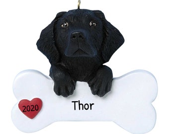 Personalized Pet Ornaments 2023 - Dog Christmas Ornaments Black Labrador Retriever Ornament Dog Ornaments - Free Customization