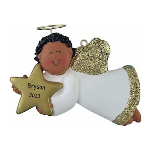 Personalisierte Engel Ornamente für Weihnachtsbaum - Schutzengel Geschenke, Engel wacht über Dich - Kostenlose Anpassung