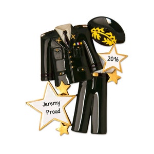 Personalized Veterans Ornaments, Army Ornaments, Army Military Uniform, Custom Christmas 2024 Ornaments, Personalized Gift, Army Office Gift