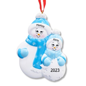 Single Mom Family Of 2 Ornament, Two Member Christmas Gift, Custom Family Present, Personal Holiday Decor, Duo Family Keepsake, Christmas