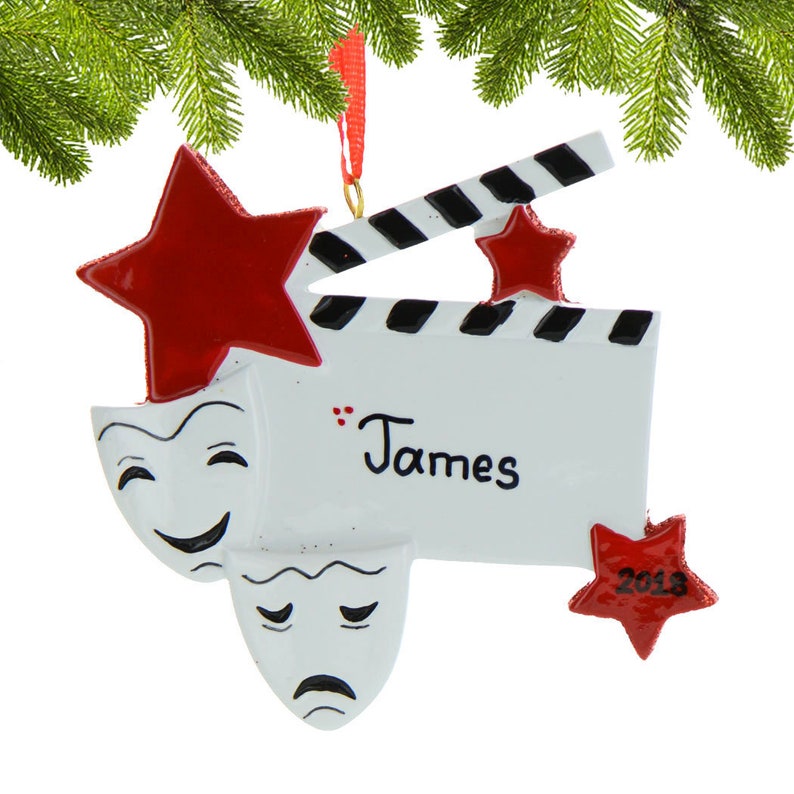 Personalized Theater Ornament Acting Christmas Ornament Etsy