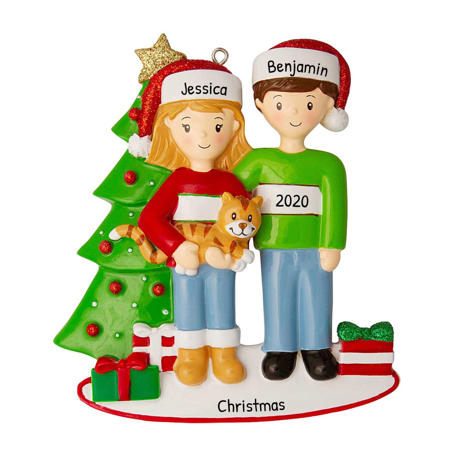 Personalized Couple Ornament Couple Christmas Ornament Etsy