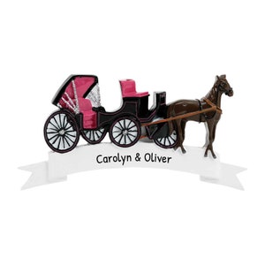 Personalized Central Park Ornament - New York Ornament, Horse Drawn Carriage Ornaments, Horse Decor, NYC Ornament 2023 - Free Customization