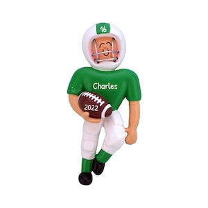 Personalized Football Christmas Ornament, Football Player Ornament, Football Gift, Football Team Ornament, Football Coach Gift, Football Fan