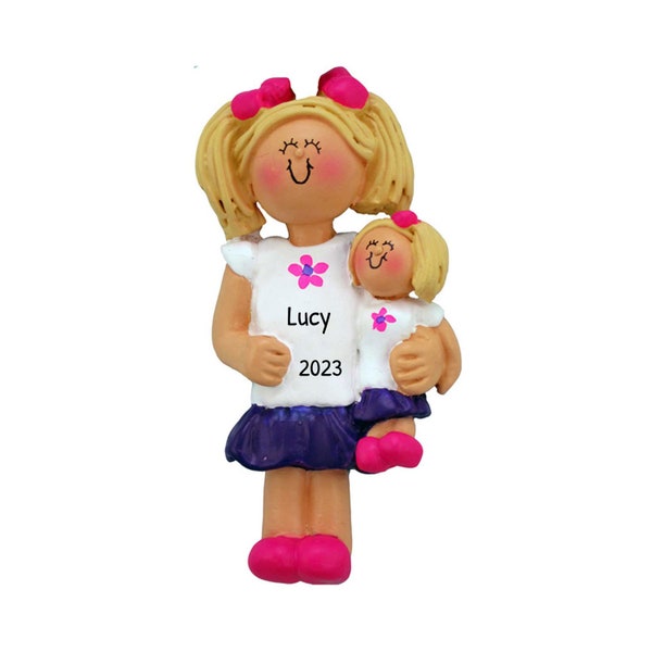 Girls Baby Doll Christmas Ornament Etsy