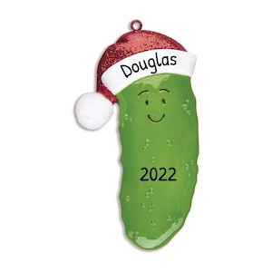 Personalized Pickle Ornaments for Christmas Tree - Pickle Christmas Ornament, Christmas Pickle Ornament, German Pickle - Free Customization