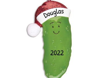 Personalized Pickle Ornaments for Christmas Tree ~ Pickle Christmas Ornament ~ Christmas Pickle Ornament, German Pickle ~ Funny Halloween