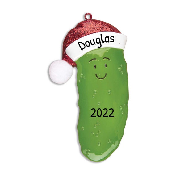 Personalized Pickle Ornaments for Christmas Tree ~ Pickle Christmas Ornament ~ Christmas Pickle Ornament, German Pickle ~ Funny Halloween