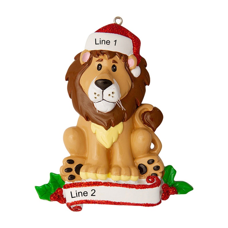 Personalized Zoo Animals Ornament Custom Name Christmas Etsy
