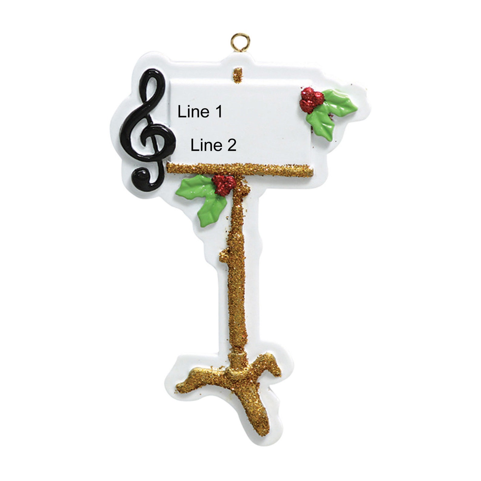 Personalized Music Ornament Music Note Christmas Ornament Etsy