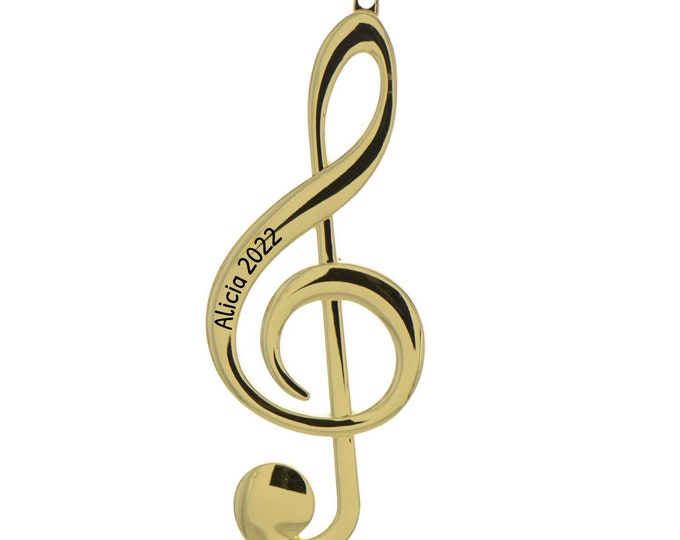 Personalized Music Ornament, Choir Ornament, Music Teacher Ornament