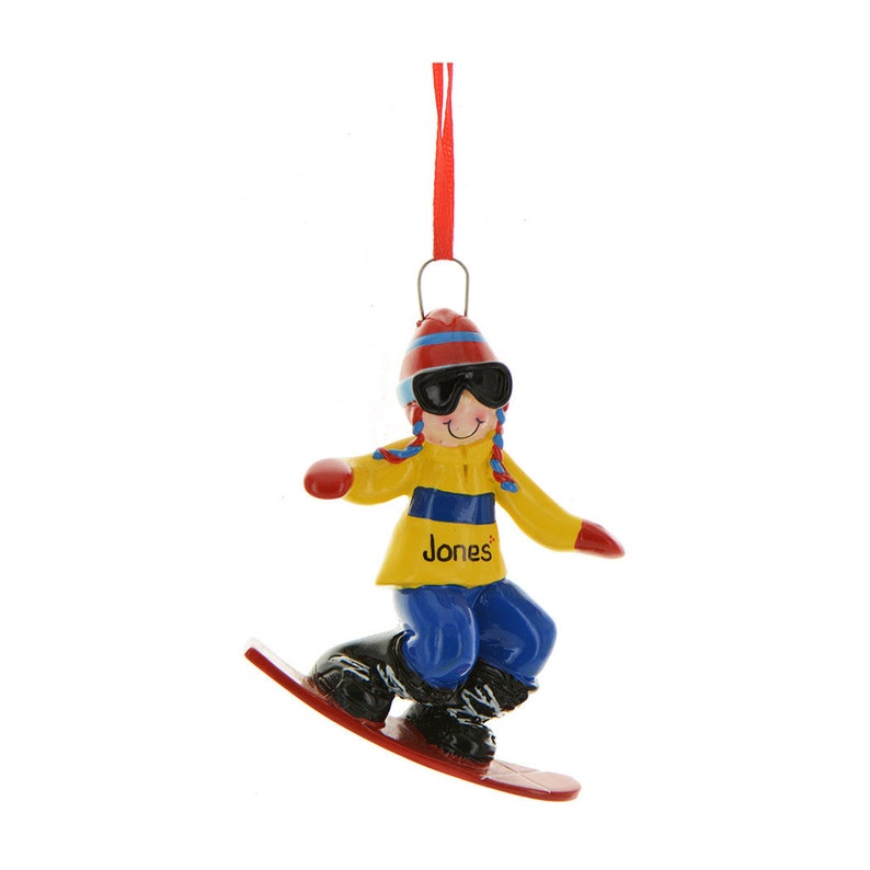 Snowboard Christmas Ornament 