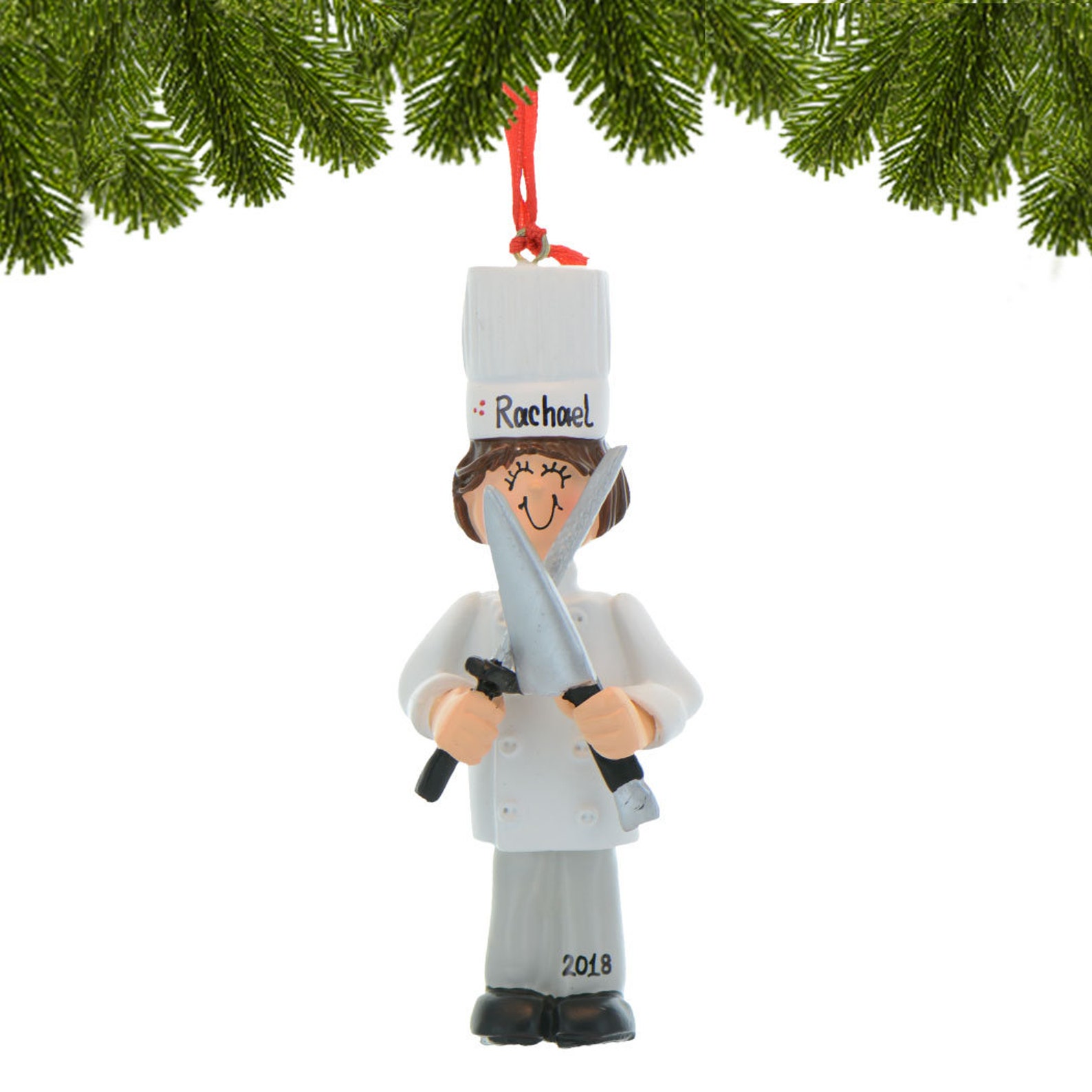 Personalized Chef Ornament Best Chef Christmas Ornament Etsy