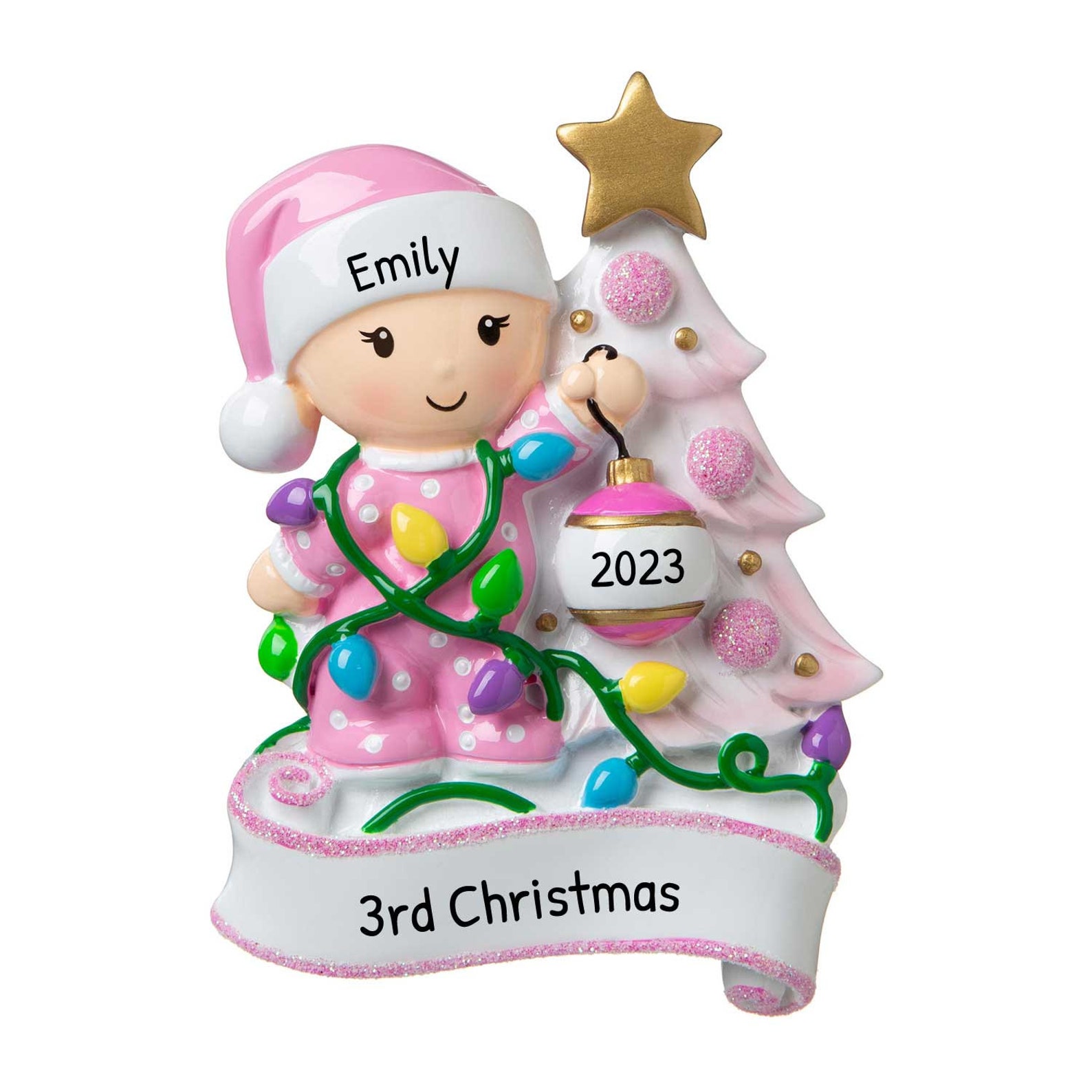 Personalized Baby Ornament Baby's 1st Christmas Ornament Etsy
