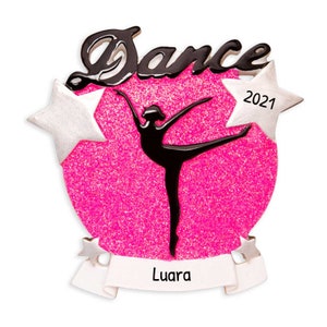 Personalized Dance Ornament - Hip Hop Commemorative Resin Ornaments, Workout Ornament - Dance Silhouette - Free Customization